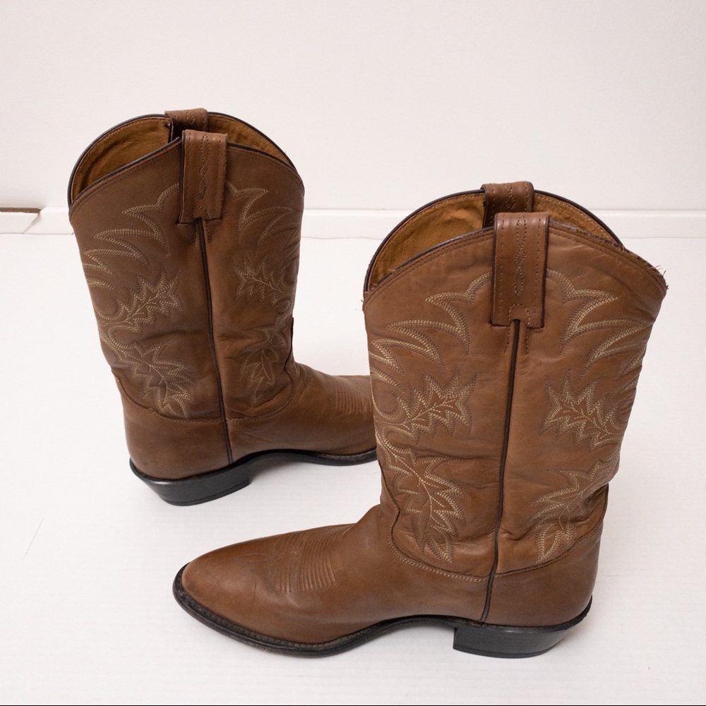TONY LAMA Men’s Stallion 7901 Cowboy Boots Brown Size 11.5 - Picture 14 of 15